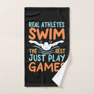 Real Athletes Swim Hand Towel