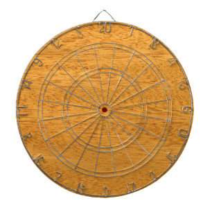 Real Brazilian Mahogany Veneer Woodgrain Dartboard