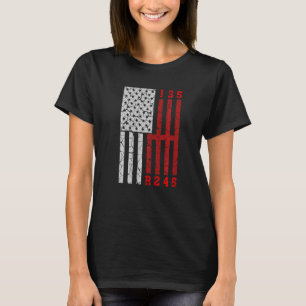 Real Cars  Auto Racing Mechanic Manual US Flag T-Shirt
