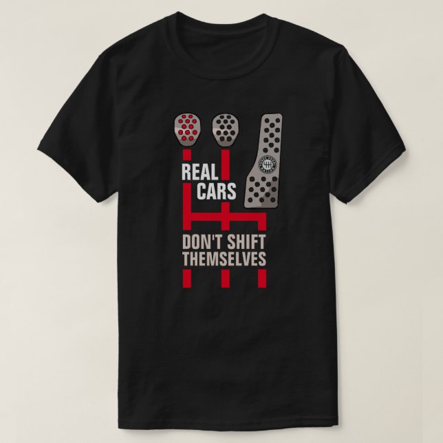 REAL CARS MANUAL T-Shirt (Design Front)