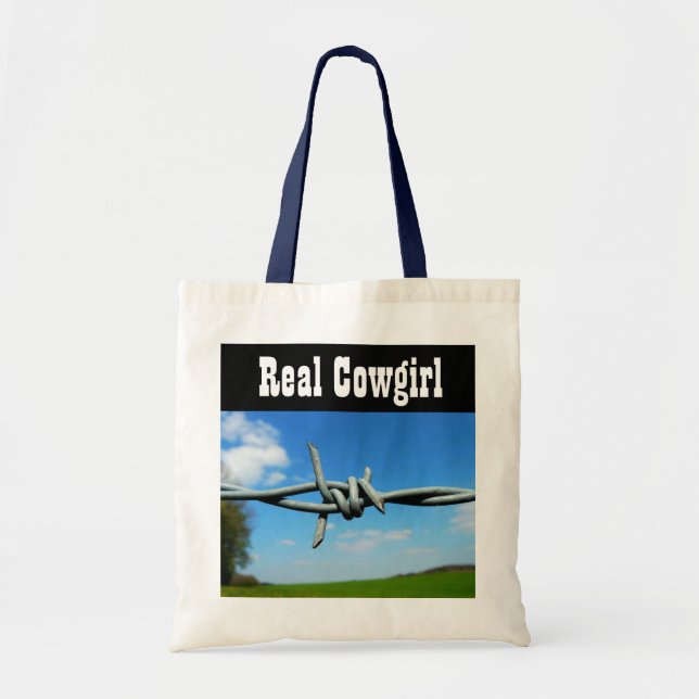 Real Cowgirl Tote Bag (Front)