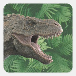 Real dinosaur T-Rex Square Sticker