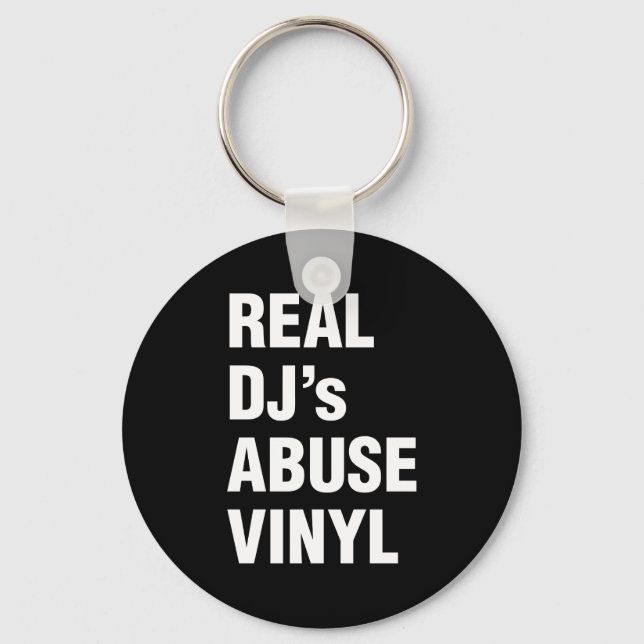 REAL DJ's ABUSE VINYL Key Ring (Front)
