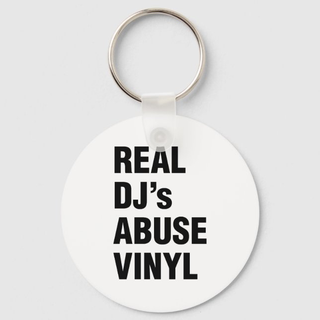 REAL DJ's ABUSE VINYL Key Ring (Front)