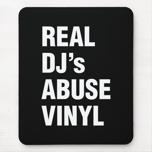 REAL DJ's ABUSE VINYL Mouse Pad (Front)