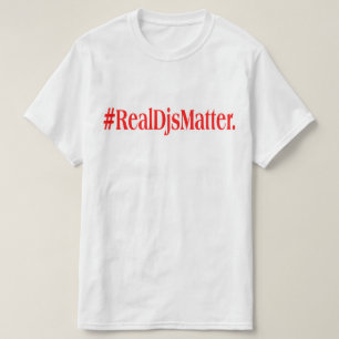 Real Djs Matter T-Shirt - red