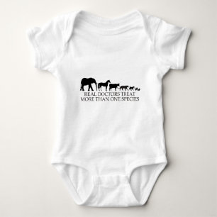 Real Doctors (Vets) Treat More Than One Species Baby Bodysuit