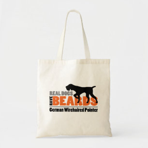 Real Dogs Have Beards - German Wirehaired Pointer Tote Bag