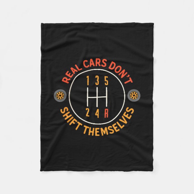 Real Don't Shift Themselves 5-speed Transmission F Fleece Blanket (Front)