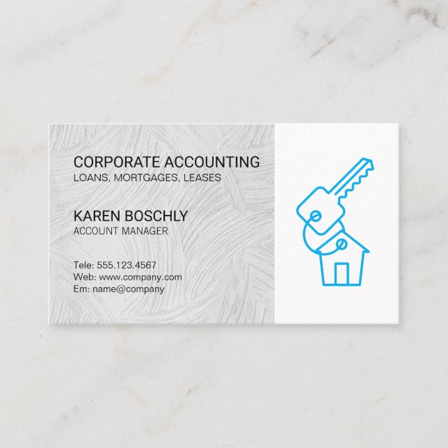 Real Estate | Account Manage | Investment Property Business Card (Front)