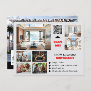 Real Estate advertisement realtor marketing  Postcard