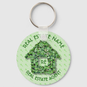Real Estate Agency And Business Name Key Ring