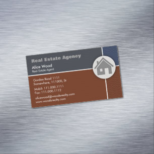 Real Estate Agency   Professional Magnetic Business Card
