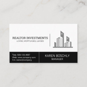 Real Estate Agency Property Management Business Business Card