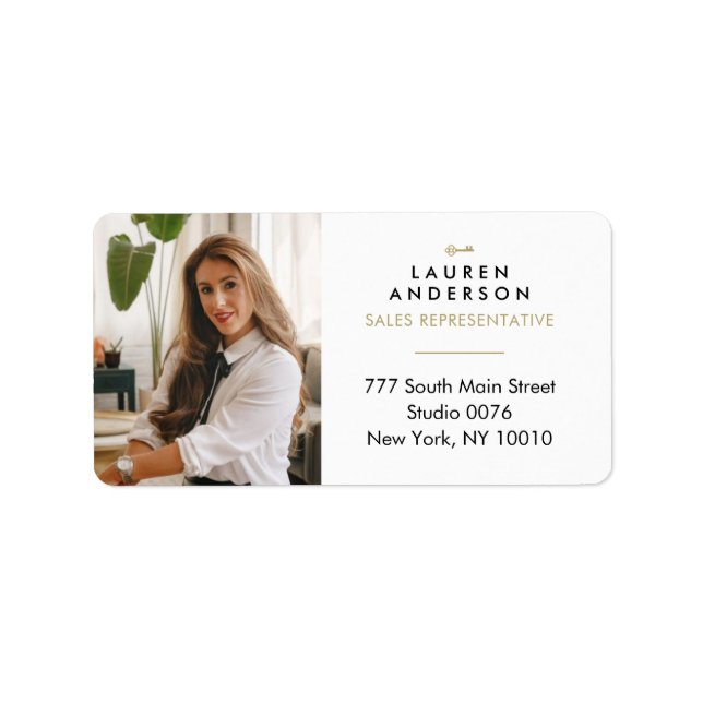 Real Estate Agent Address Labels (Front)