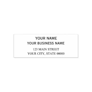 Real Estate Agent Address Minimal Business Self-inking Stamp