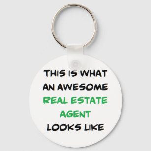 real estate agent, awesome key ring