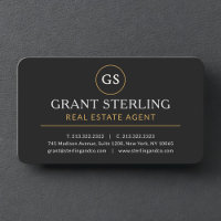 Real Estate Agent Black Gold Professional