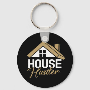 Real Estate Agent Broker Realtor House Hustler Key Ring