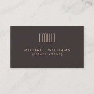 Real estate agent business card