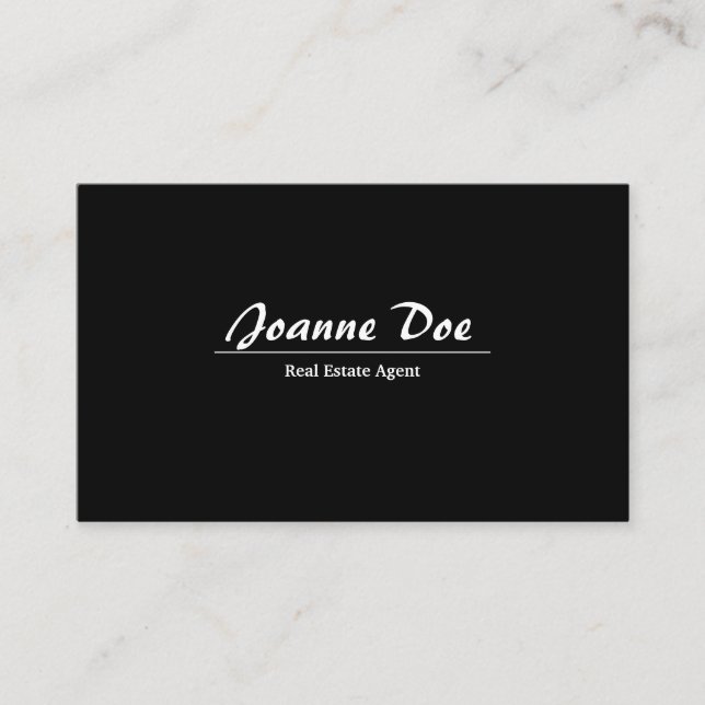 Real Estate Agent Business Card (Front)