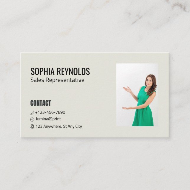 Real Estate Agent Business Card (Front)