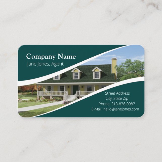 Real Estate Agent Business Card (Front)