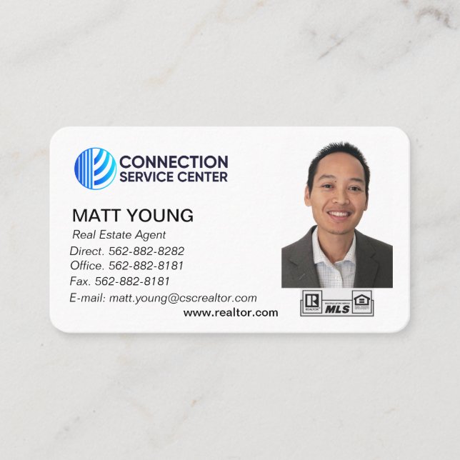 Real Estate Agent Business Card Design (Front)