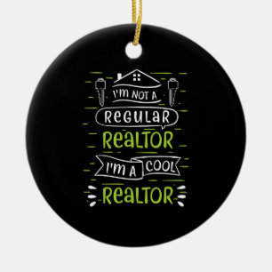 Real Estate Agent Ceramic Ornament