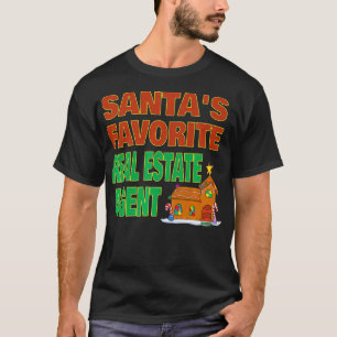 Real Estate Agent Christmas Quote Gingerbread Hou T-Shirt