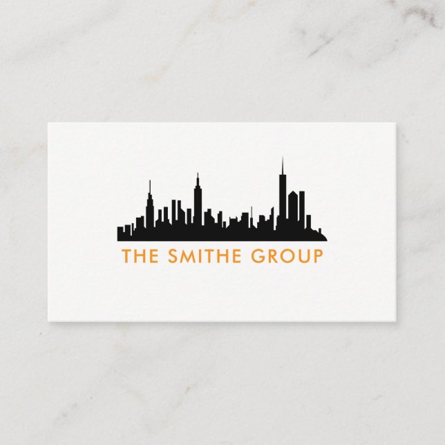Real Estate Agent | City | Property Investments Business Card (Front)