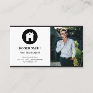 Real Estate Agent   Classic Business Card