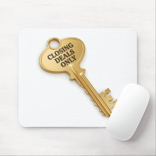 Real Estate Agent Closing Deals Only Office Mouse Pad