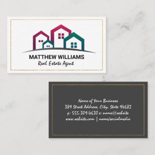 Real Estate Agent   Community of Homes Business Card