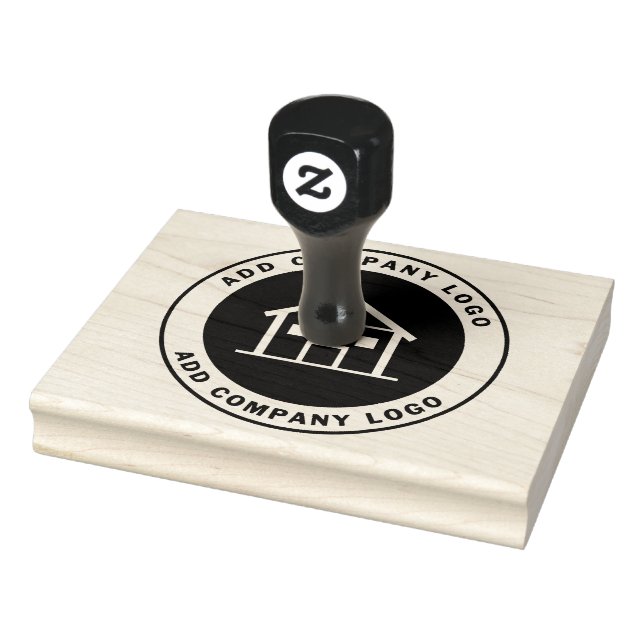 Real Estate Agent Custom Business Logo Rubber Stamp (Stamp)