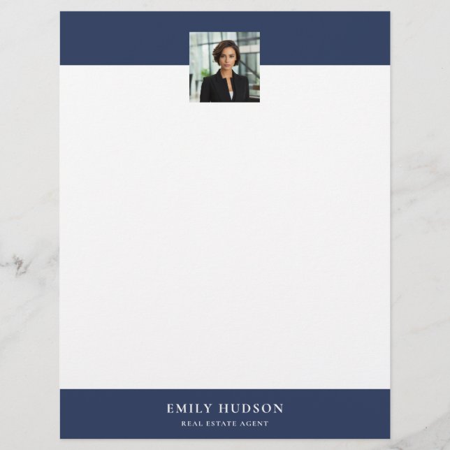 Real Estate Agent Custom Letterhead (Front)