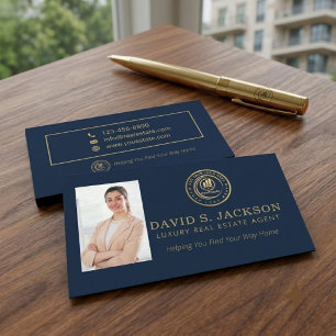 Real Estate Agent   Custom Logo Property Branding Magnetic Business Card