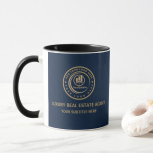 Real Estate Agent   Custom Logo Property Branding Mug