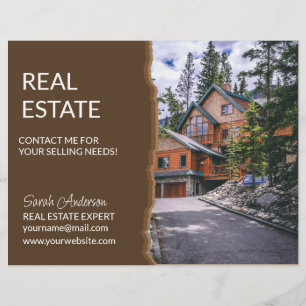 Real Estate Agent farming  CARD shop sign Flyer