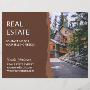 Real Estate Agent farming  CARD shop sign Flyer