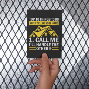 Real Estate Agent Funny Quote Postcard