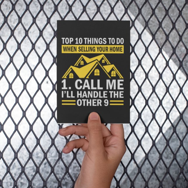Real Estate Agent Funny Quote Postcard (funny real estate agent postcard)
