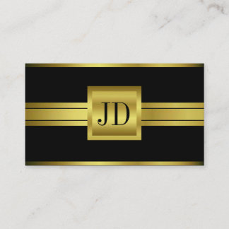 Real Estate Agent Gold Metallic Ribbon Square Business Card