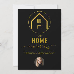 Real Estate Agent Happy Home Anniversary Card