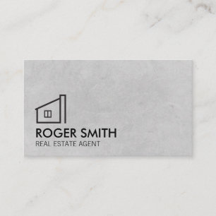 Real Estate Agent Home Icon Business Card