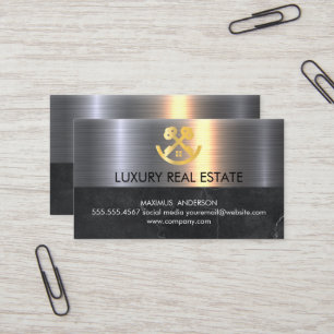 Real Estate Agent   Home Keys Logo Business Card