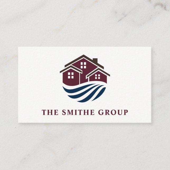 Real Estate Agent | Homes | Property Investments Business Card (Front)