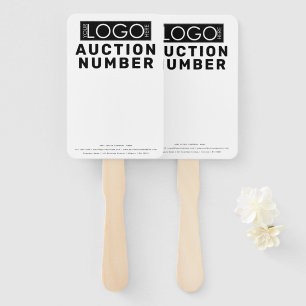 Real Estate Agent House Bidding Auction Paddle Hand Fan