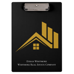 Real Estate Agent  House Business Clipboard