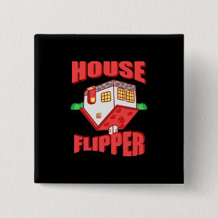 Real Estate Agent House Flipper 15 Cm Square Badge